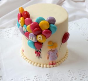 Õhupallide ja tüdruga tort | Erikaunistusega tordid | Cafe Boulevard