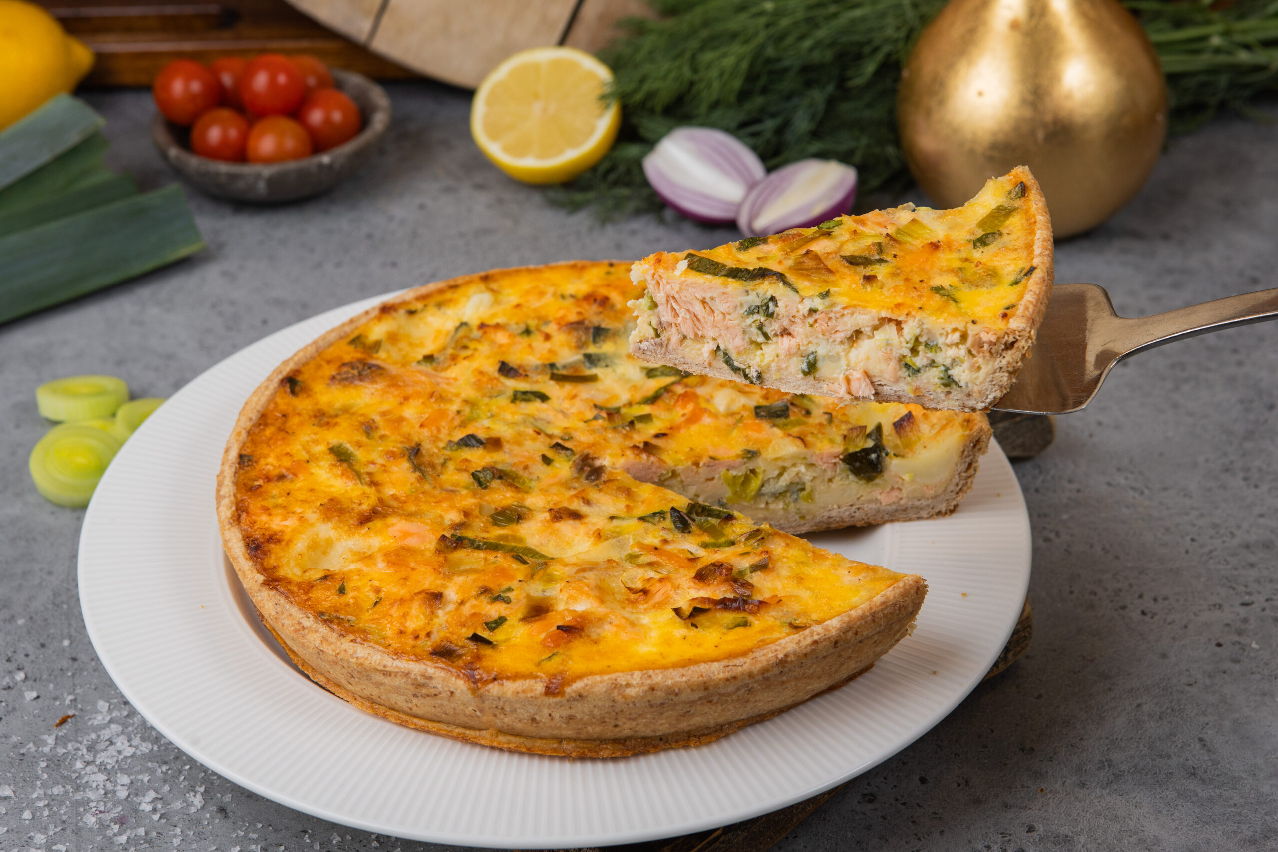 Quiche ahjulõhega   0,8 kg