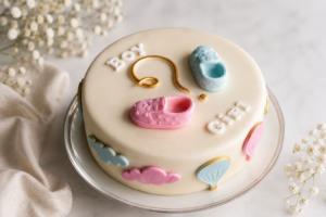 Торт-сюрприз с марципаном (Gender Reveal Cake) 2.2kg